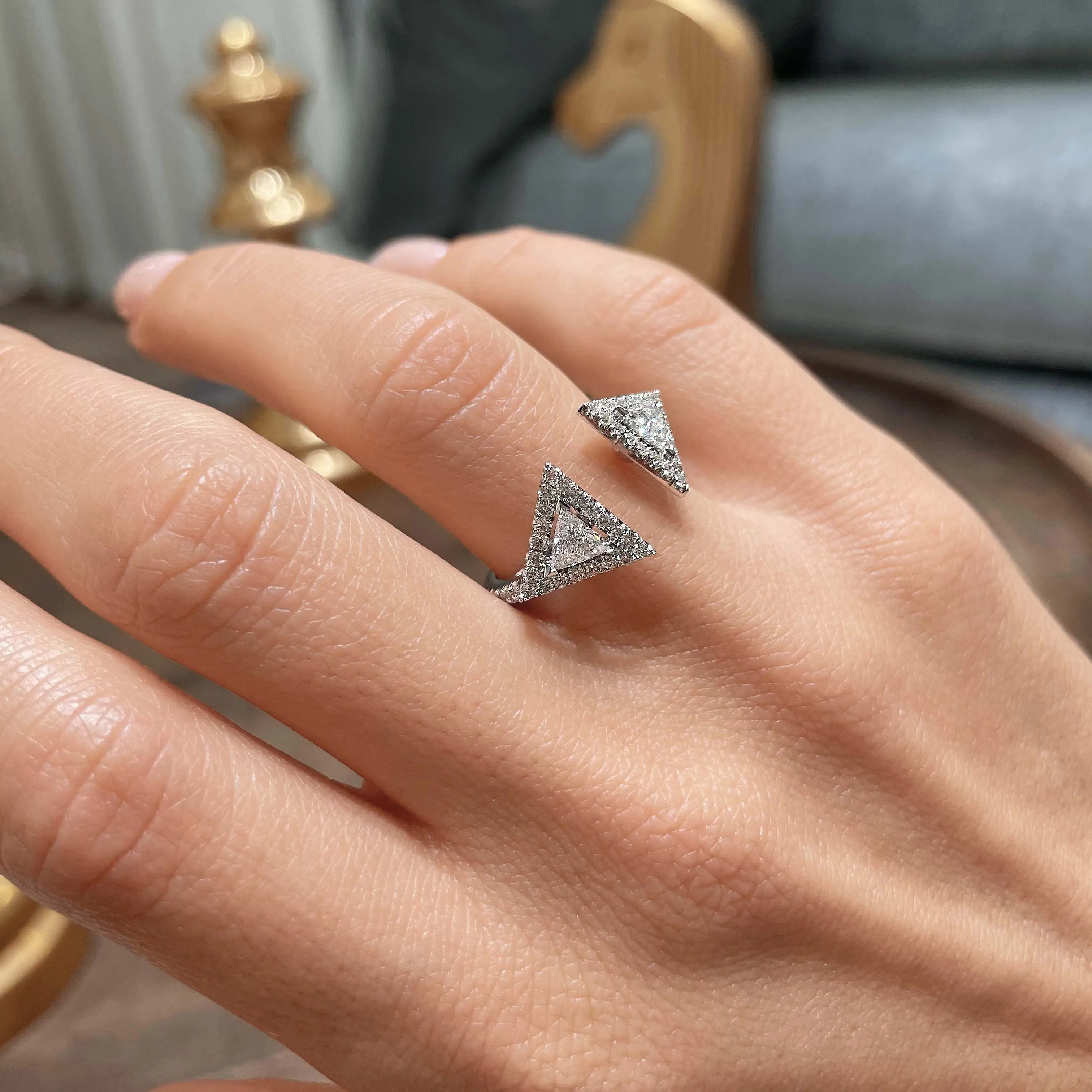Olivia Fashion Diamond Ring   (1 carat) -18K White Gold