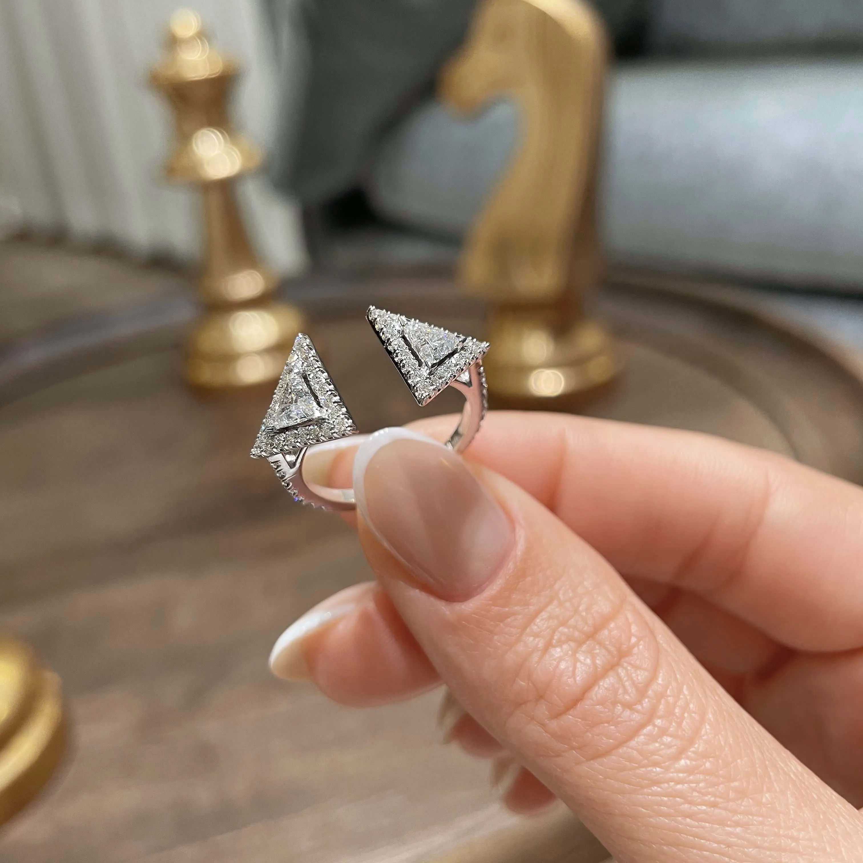 Olivia Fashion Diamond Ring   (1 carat) -18K White Gold